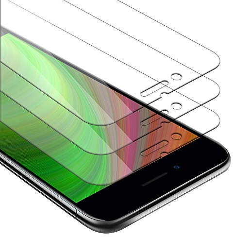 cadorabo 3x Verre Trempé compatible avec Apple iPhone 6 / iPhone 6S en HAUTE TRANSPARENT - Pack de 3 Verre de protection d'écran trempé (Tempered) en dureté 9H avec 3D touch