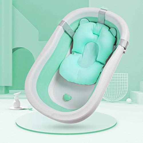 Babywannenmatte Neugeborene Kleinkind Babywannensitz mit Sicherheitsgurt Babywannenkissen Baby Rutschfest Badewanne Babywannennetz Tasche Badematte Badezimmer Wanne Bidet Schwimmbad Babywegekissen