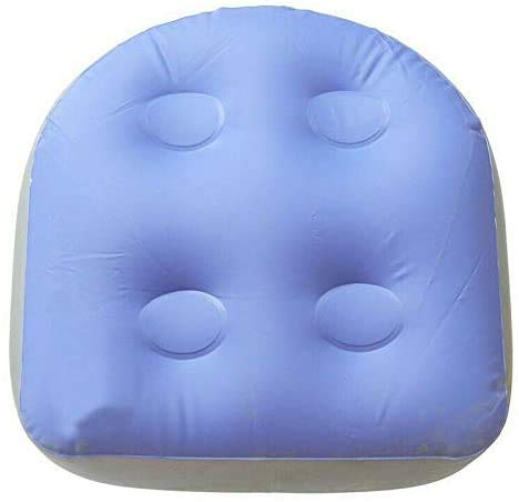 Tenlacum Coussin rehausseur de Spa et de avec Ventouse, Doux et Gonflable pour Adultes, Personnes âgées, Enfants à la Maison, Spa (Bleu)