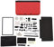 YUUGAA Case, Full Housing Case Cover Shell Repair Parts Complete Fix Replacement Kit für 3DS XL(rot)