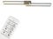 BRILONER Leuchten - Deckenlampe LED, Dimmbar, Deckenleuchte mit Fernbedienung, LED Frame, Farbtemperatur einstellbar, Goldfarbig-Braun,1100x248x78 mm