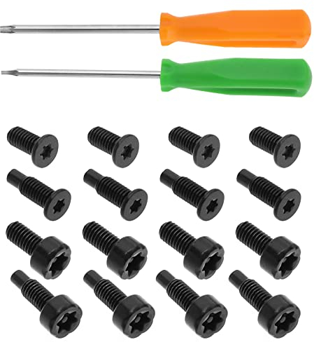 SG Store 32 Stück Türklingelschrauben Schrauben Ersatz Kompatibel mit Ring doorbell 2/Pro T6 T15 Sicherheitsschrauben mit Schraubendreher-Kit Metall Schwarz