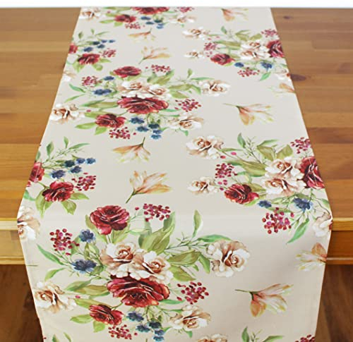 KAMACA Tischläufer Rosen - Zauber hochwertiges Druck-Motiv mit wundervollen Blumen - EIN Schmuckstück auf jedem Tisch (Tischläufer Rosen - Zauber 40x140 cm)