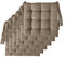 Il Tuo Artigiano Design Set mit 4 oder 6 Sitzkissen für Küchenstühle, hergestellt in Italien, Set mit 6 Stück, 40 x 40 cm, Dicke 6 cm - Polsterungen aus Schaumstoff und weichem Acryl (6, Beige)