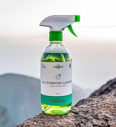NANOTEQA - All Purpose Cleaner 500ml - ECO Multi-surface Spray - Multi Purpose Cleaner - Perfect for Tackling Tough Messes on Various Surfaces - Leaves Home Smelling Fresh & Clean