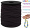 LEREATI Gummiband für Armbänder 1.5mm x 100m Perlenschnur Gummi Armband Elastische Schnur Rund Elastisches Band für Armbänder, Schmuck, Halskette, Perlen, Bastelarbeiten (Kaffee)