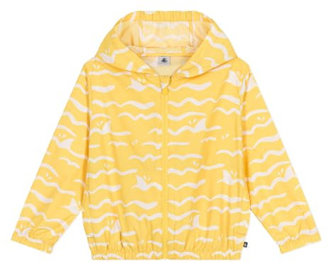 Petit Bateau A0D0X Coupe Vent Anti UV, Jaune/Blanc, 5 Ans Garçon