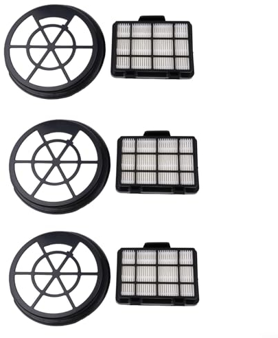 Filter Kit for Russell Hobbs RHCV1611 Compact XS, Cylinder Vacuum Cleaner Motor Protection & Exhaust Filter Replacement Set(6 Pcs)