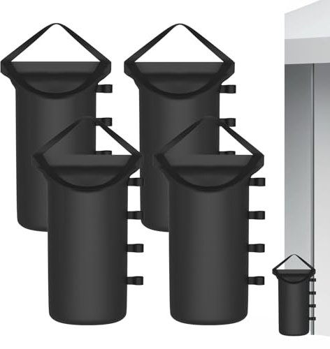 200LBS Canopy Tent Weights Set of 4 Empty Sand Bags for Canopy Tent Legs, Heavy Duty 1680D Pop Up Canopy Tent Weights Sandbags for Outdoor Gazebos, Umbrellas, Pergolas, Sunshades & Patio Furniture