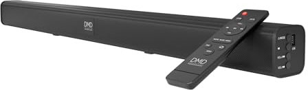 DMD® | All-In-One Sound Bar For TV with Remote, Soundbar with Bluetooth,Optical, AUX Inputs, Sound Bar Speakers with Visual Volume Adjustment 30W (60cm)