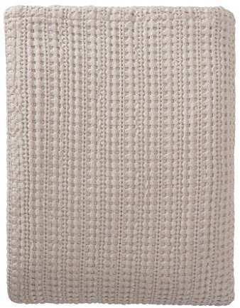 URBANARA Anadia Tagesdecke 180x200 cm I 100% Baumwolle (BCI) Made in Portugal Weich & Atmungsaktiv I Sofa & Bett-Überwurf Couchdecke Wohndecke Kuscheldecke Plaid Bedspread Oeko Tex 100 I Natur