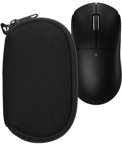 kwmobile Custodia Mouse Wireless Compatibile con Logitech G PRO X Superlight 2 - Custodia Neoprene Mouse - Astuccio Porta Mouse PC Gaming Nero