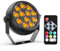 Starlitflow RGB 12 LED Par Akku Strahler Outdoor, 2200mAh Wiederaufladbares Bühnenlicht mit Fernbedienung, 4-6h Laufzeit Partylicht für Bar DJ Disco Hochzeit Halloween Weihnachten
