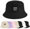 Xnova Fischerhut Bucket Hat Herren Damen Bunt, Druck Mütze Strand-Sonnenhut Anglerhut Sonnenschutz, Baumwoll Sommerhut Bestickte Fischerhüte Unisex Outdoor Hüte (Shh-Schwarz, 56-58 cm)