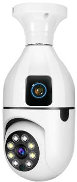 Cámara de seguridad interior doble óptica 6PM Tuya – Monitoreo para bebés y animales con doble seguimiento automático, visión nocturna de color 360° + inclinación a través de la aplicación Tuya (2,4