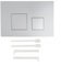 High Performance Dual Flush Plate for GEBERIT Compatible with 01, 10, 20, 21, 30, 50, 60 (Silver)