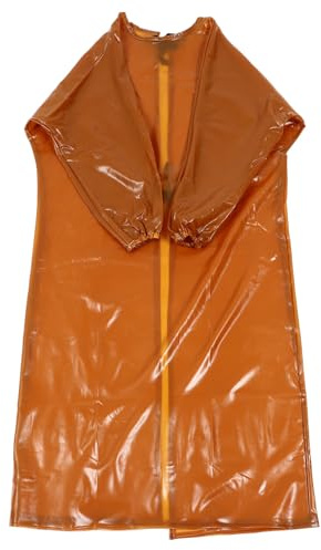 ULDIGI Spritzwassergeschützter Overall Elastisch aus PVC für Steinfabriken | Gelb, Verschleißfest und Säurebeständig, Schützt Kleidung bei 50kg bis 100kg, Einfache Ausführung