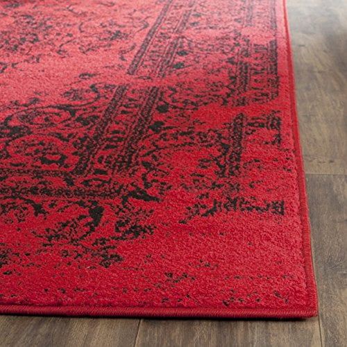 SAFAVIEH Adirondack Collection Accent Rug - 3' x 5', Red & Black, Oriental Distressed Design, Non-Shedding & Easy Care, Ideal for High Traffic Areas in Entryway, Living Room, Bedroom (ADR101F)
