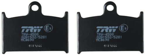TRW MCB690 Brake Pad Set Disc Brake Organic Allround Compatible for Suzuki RF - Front Axle and Other Vehicles