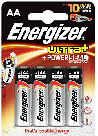 Energizer ENULTRAAP4 Alkaline AA/LR6 Ultra+ Akku (4-er Blister)