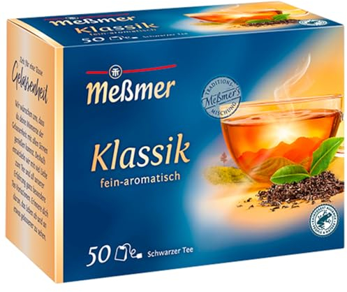 Meßmer Klassik | 50 Teebeutel | Vegan | Glutenfrei | Laktosefrei, 87,5 g