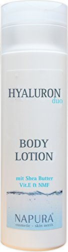 Body Lotion | NAPURA Körperlotion 200 ml | Hautstraffende Pflegelotion mit Hyaluronsäure