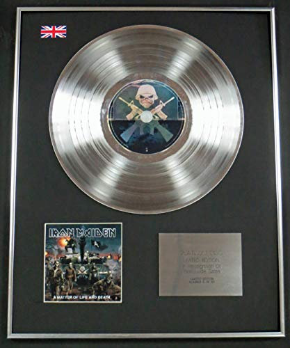 Century Presentations - IRON MAIDEN - Limited Edition CD Platinum LP Disc - THE MATTER OF LIFE AND DEATH