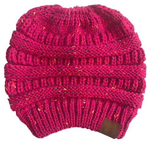 Altartar Damen Gestrickt verdicken Hut Mit Zöpfen Loch Loop Strickschal Mädchen Strickmütze Wintermütze