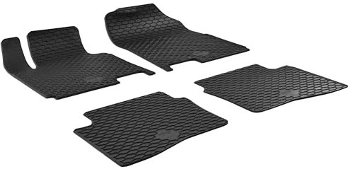 Walser DirtGuard Gummi Fussmatten Auto für Hyundai i20 (GB, IB) 11/2014-Heute, 100% passgenaue Auto Fußmatten, robuste Universal Fußmatte Auto, Gummimatten Auto