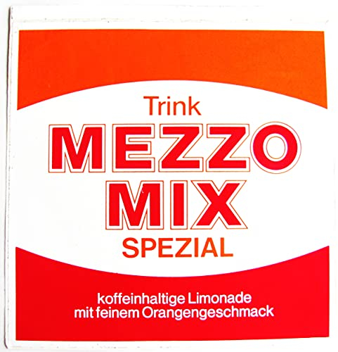 Coca C o l a - Mezzo Mix Spezial - Alter Aufkleber - 19,8 x 19,8 cm