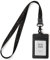 SENLLY Ausweishalter mit Süß Schlüsselband, Vertikale Ausweishülle, ID Kartenhalter Card Badge Holder mit Doppelseitige Kartenfächer