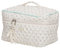 Sac cosmétique Coquette, Grand Sac de Maquillage matelassé, Sac cosmétique, Sacs de Voyage pour Femmes, Sac cosmétique matelassé, Sac cosmétique Fleuri esthétique, Trousse de Toilette, Beige#a, 26