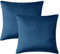 Hafaa 2er Set Samt Kissenbezug 45 x 45 cm Dekorative Quadrat Wurf Modern Kissenbezug Wurfkissenbezug mit Verstecktem Reißverschluss Sofakissen Wurfkissenbezug Samtkissen (Navy blau)