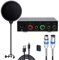 USB-Audio-Schnittstelle (Auflösung 24Bit/DAC48 kHz/ADC96 kHz) 48V Phantomspeisung für Aufnahmen von Podcasting und Streaming, kompatibel mit MacOSX und Windows... (grau mit XLR-Kabel und Pop)