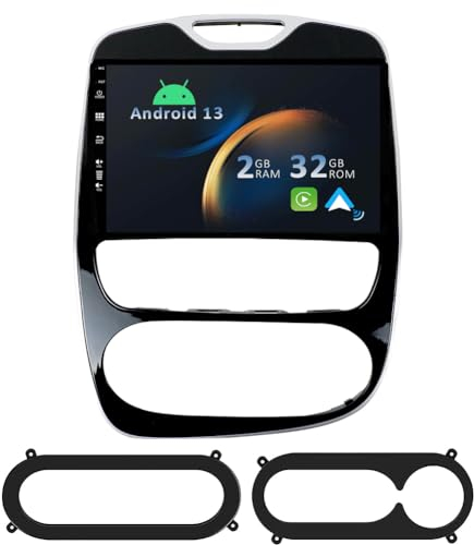 YUNTX Android 14 Autoradio con navi para Renault Clio 4 ZOE (2013-2019)-Incorporado CarPlay/Android Auto/GPS-IPS 2.5D 10.1 Pantalla-Dab/Bluetooth 5.0/Control del Volante/USB/WiFi/MirrorLink/4G