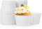 Volein Papier Muffinförmchen 50 Stück Cupcake Formen für Geburtstag/Party/Hochzeit(Weiß)
