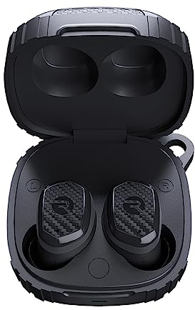 Raycon Impact Earbuds Military-grade Impact Resistant, IP67 Bluetooth Earbuds with Stereo Sound, 90 Hours of Battery Life, Active Noise Cancellation (Black)