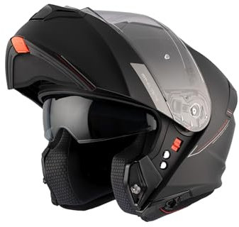 MT Motorcycle Helmet - Modular Flip Front - ECE 22.06 - MT Genesis SV Solid A1 Matt Black M