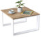 Mex-System Couchtisch Klein Clif, Wohnzimmertisch, Beistelltisch 65x65x40cm, Couchtisch Quadratisch Ideal für Wohnzimmer, Zimmer und Büro, Smart Living Wohnzimmertisch Modern, Eiche Wotan