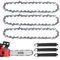 Chainsaw Chain - 3 Pack Replacement Chain for 10 Inch (25cm) Bar, 40 Drive Links, 3/8LP .0.50 Gauge, Fits for Bosch, Black & Decker, Makita, Ryobi & More