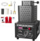Horno de fusión, horno eléctrico para fundir oro, máquina de fusión de metales digital de 2912 ℉, kit de fundición de metales con crisol de grafito para chatarra de hierro fundido,plata,oro,Black-3KG