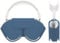 wigmoa SY-K Smart Case Compatible for Airpods Max, Sleep Mode Compatible, Anti-Scratch and Anti-Dust, Portable Carry Travel Case Compatible for Apple Airpod Max, Headphone case. (Blue)