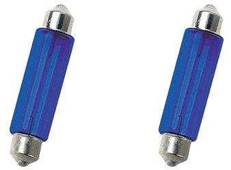 Simoni Racing IB1/W-36 Kit 2 Siluro Halogen-Lampen, 12 V, 5 W, 36 mm, Weiß