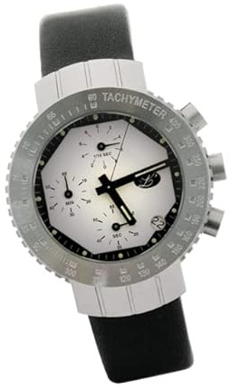 Pierre L'Ecram Chronograph mit Tachymeter - weißes Zifferblatt