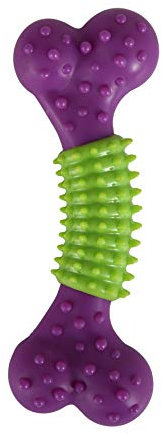 Arm & Hammer FF6299 Juguete masticable para Perro, Goma de plástico térmico (TPR), Morado, 13.9x4.8 cm (Pack of 1)