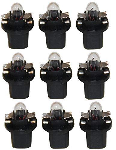 LED-Mafia® 9X Halogen Tachobeleuchtung Cockpit Glühbirne Tacho warmweiß Birne b