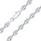 PLANETYS - Hohl Kaffeebohne Bohnenkette 925 Sterling Silber Rhodiniert Kette - Halskette - 6.2 mm Breite Längen: 50 cm