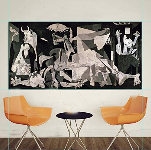 DIY Pintura de Diamante Kit Full Drill Talla Grande Diamond Painting Bordado Picasso Guernica en Punto de Cruz Cristal Para Manualidades Decor pared del Hogar Taladro Redondo 30x90cm H13723
