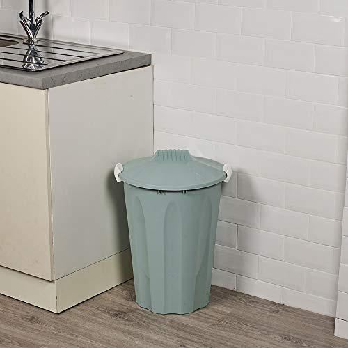 URBNLIVING 23 Or 40 Litters Disposal Rubbish Garbage Kitchen Bin Removable Lids (40 Liters, Teal)