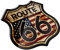 HHF Adesivi 3D Sticker l'America Stati Uniti La storica Route 66 Adesivi Fit per Moto e Auto (Colore : Multi-Colored)